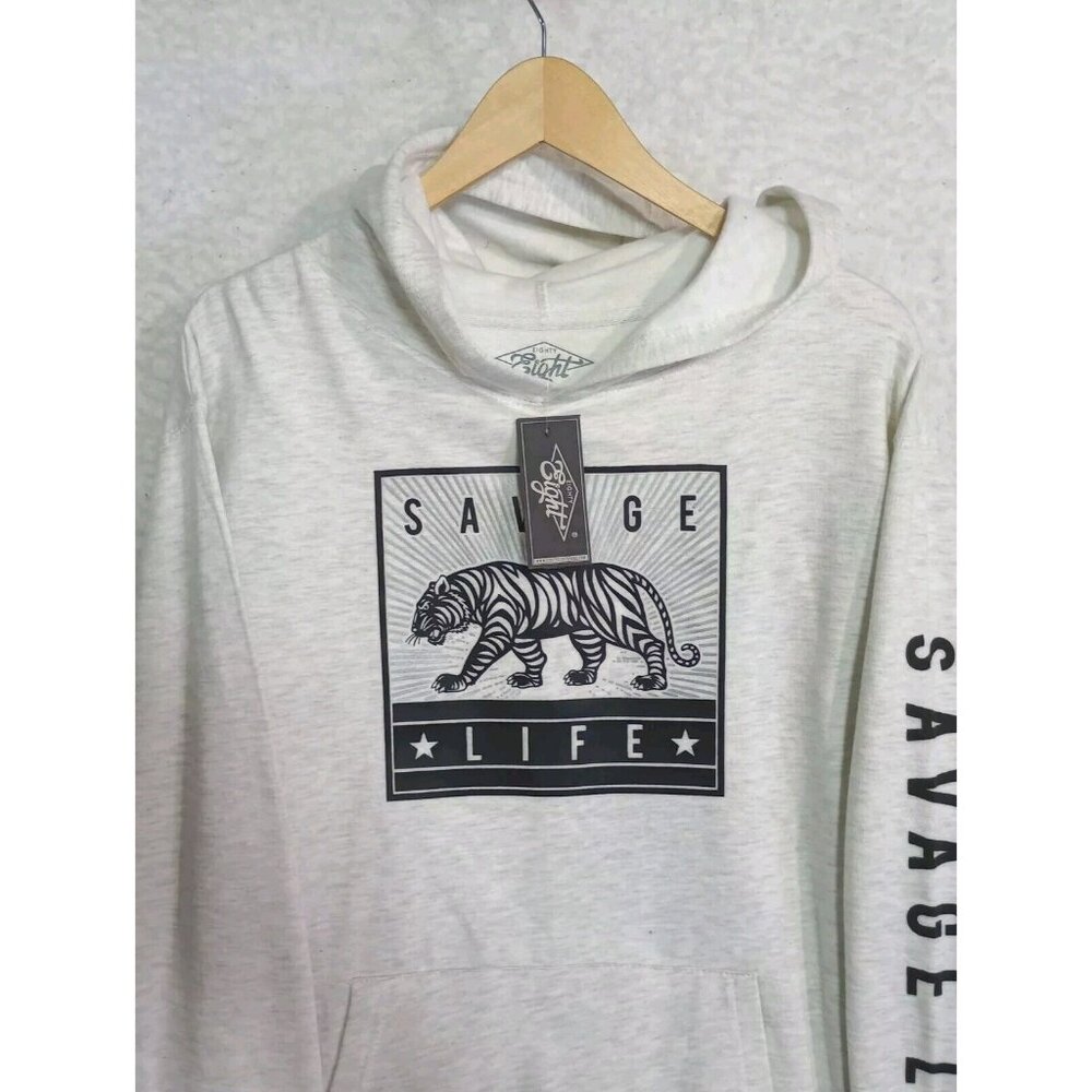 Eighty Eight Brand Savage Life Tiger Hoodie Sweatshirt Adult Size XL NEW - Picture 3 of 9